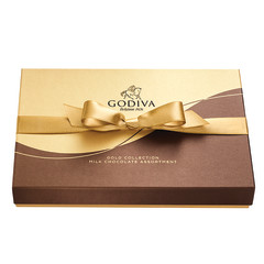 GODIVA LARGE MILK CHOCOLATE ASSORTMENT 22 PC BOX