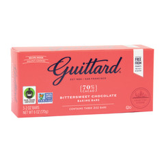 GUITTARD BITTERSWEET CHOCOLATE BAKING BAR 6 OZ BOX