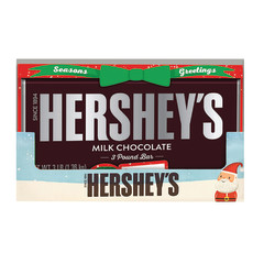 HERSHEY'S GIANT HOLIDAY MILK CHOCOLATE 3 LB BAR