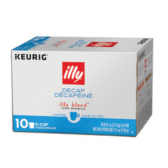 ILLY K-CUPS PODS DECAF COFFEE 4.1 OZ 10 COUNT BOX