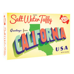 TAFFY TOWN GREETINGS FROM CALIFORNIA 14 OZ BOX *SF DC ONLY*