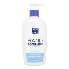 KISS MY FACE HAND SANITIZER 75% ALCOHOL 11 OZ PUMP BOTTLE