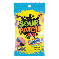 SOUR PATCH KIDS TROPICAL 8 OZ PEG BAG