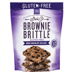 SHEILA G'S GLUTEN FREE DARK CHOCOLATE SEA SALT BROWNIE BRITTLE 4.5 OZ POUCH
