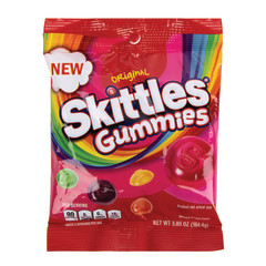 SKITTLES ORIGINAL GUMMIES 5.8 OZ PEG BAG