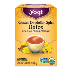 YOGI TEA ROASTED DANDELION SPICE DETOX 16 CT BOX