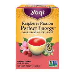 YOGI TEA RASPBERRY PASSION PERFECT ENERGY 16 CT BOX