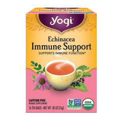 YOGI TEA-ECHINACEA IMMUNE SUPPORT 16 CT BOX