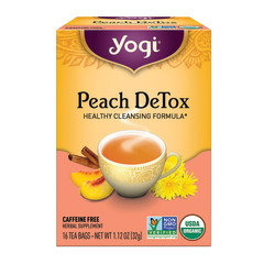 YOGI TEA PEACH DETOX 16 CT BOX