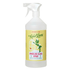 REBEL GREEN PEPPERMINT/LEMON GLASS CLEANER 32 OZ SPRAY BOTTLE