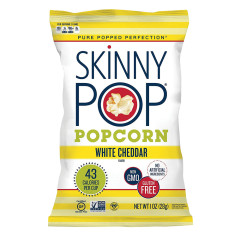 SKINNYPOP WHITE CHEDDAR POPCORN 1 OZ BAG