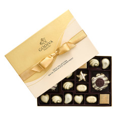 GODIVA LARGE WHITE CHOCOLATE ASSORTMENT 22 PC BOX