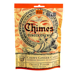 CHIMES ORANGE GINGER CHEWS 3.5 OZ PEG BAG