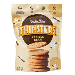 THINSTERS VANILLA BEAN COOKIE THINS 4 OZ POUCH