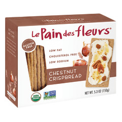 LE PAIN DES FLEURS CHESTNUT CRISPBREAD 4.4 OZ BOX