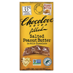 CHOCOLOVE SALTED PEANUT BUTTER MILK CHOCOLATE 3.2 OZ BAR
