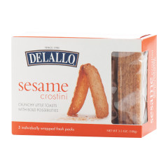 DELALLO SESAME CROSTINI 3.5 OZ BOX