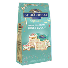 GHIRARDELLI SQUARE WHITE CHOCOLATE SUGAR COOKIE 6.7 OZ BAG