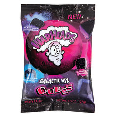 WARHEADS GALACTIC CUBES 4.5 OZ PEG BAG