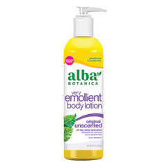 ALBA BOTANICA UNSCENTED LOTION 12 OZ PUMP BOTTLE