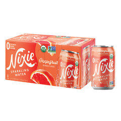 NIXIE ORGANIC SPARKLING GRAPEFRUIT WATER 3 PACK 12 OZ CAN