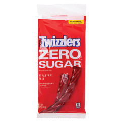 TWIZZLERS ZERO SUGAR STRAWBERRY TWISTS 5 OZ PEG BAG