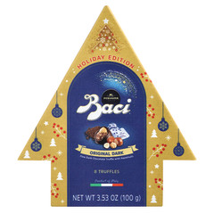 PERUGINA BACI 8 PIECE CLASSIC DARK CHOCOLATE CHRISTMAS TREE 3.53 OZ BOX