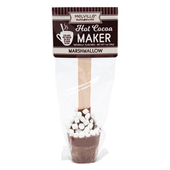 HOT COCOA SPOONS MILK CHOCOLATE MINI MARSHMALLOW 1.2 OZ