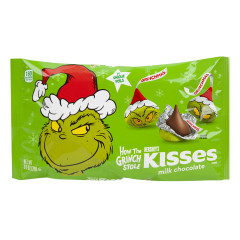 HERSHEY'S KISSES MILK CHOCOLATE GRINCH 9.5 OZ