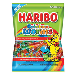 HARIBO RAINBOW WORMS 5 OZ BAG