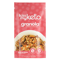 KISS MY KETO SALTED CARAMEL GRANOLA 9.5 OZ POUCH