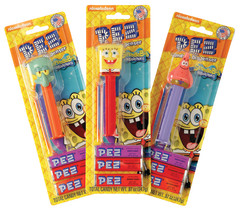 PEZ SPONGEBOB SQUAREPANTS ASSORTMENT BLISTER PACK 0.87 OZ *SF DC ONLY*