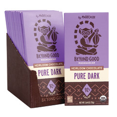 MADECASSE BEYOND GOOD 92% DARK CHOCOLATE 2.64 OZ BAR