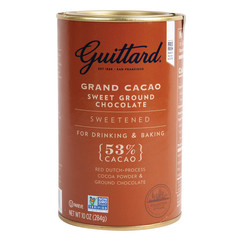 GUITTARD GRAND CACAO SWEETENED 53% 10 OZ CAN