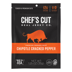 CHEF'S CUT CHIPOTLE CRACKED PEPPER STEAK JERKY 1.25 OZ BAG