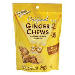 PRINCE OF PEACE ORIGINAL GINGER CHEWS 4 OZ POUCH