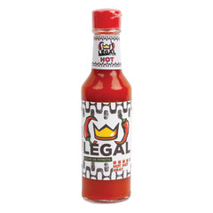 LEGAL HOT SAUCE HOT HOT HEAT 5 OZ BOTTLE