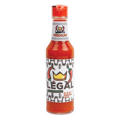 LEGAL HOT SAUCE MEDIUM HEAT 5 OZ BOTTLE