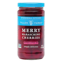 TILLEN FARMS MERRY MARASCHINO CHERRIES 14 OZ JAR