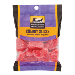 PDC CLEAR WINDOW BAG CHERRY SLICES PEG BAG 6.5 OZ