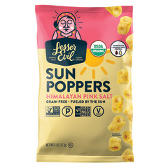 LESSER EVIL HIMALAYAN PINK SALT SUN POPPERS 4 OZ BAG