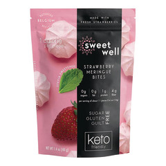 SWEETWELL KETO STRAWBERRY MERINGUE BITES 1.4 OZ POUCH