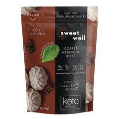 SWEETWELL KETO COFFEE MERINGUE BITES 1.4 OZ POUCH