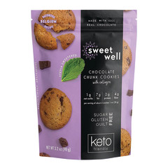 SWEETWELL CHOCOLATE CHUNK KETO COOKIES 3.2 OZ POUCH