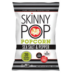 SKINNYPOP SEA SALT AND PEPPER POPCORN 4.4 OZ