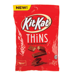 KIT KAT THINS MILK CHOCOLATE 3.1 OZ PEG BAG