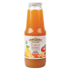 SMART JUICE ORGANIC TROPICAL JUICE 33.8 OZ BOTTLE