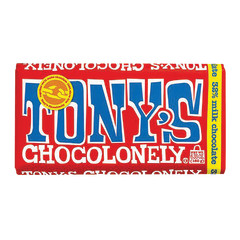 TONY'S CHOCOLONELY 32% MILK CHOCOLATE 6.35 OZ LARGE BAR