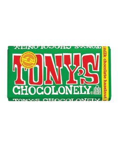 TONY'S CHOCOLONELY 32% MILK CHOCOLATE HAZELNUT 6.35 OZ LARGE BAR