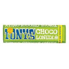 TONY'S CHOCOLONELY 51% DARK CHOCOLATE ALMOND SEA SALT 1.7 OZ SMALL BAR